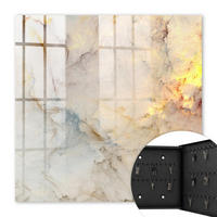 SCHLÜSSELBOX Schwarz 30x30 cm- Türöffnung nach rechts - Marmor-Eleganz - Beige, Metall (30/30/5cm) - TULUP