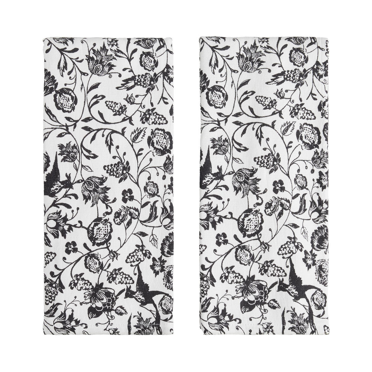 KÜCHENHANDTUCH-SET Fylla (2er-Set) - Schwarz, Textil (40/60cm) - home&you