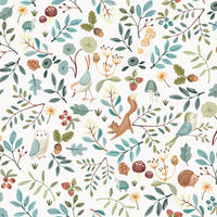 VLIESTAPETE Waldfreunde Bunt - Multicolor, Papier/Kunststoff (52/1000cm) - Little Dutch