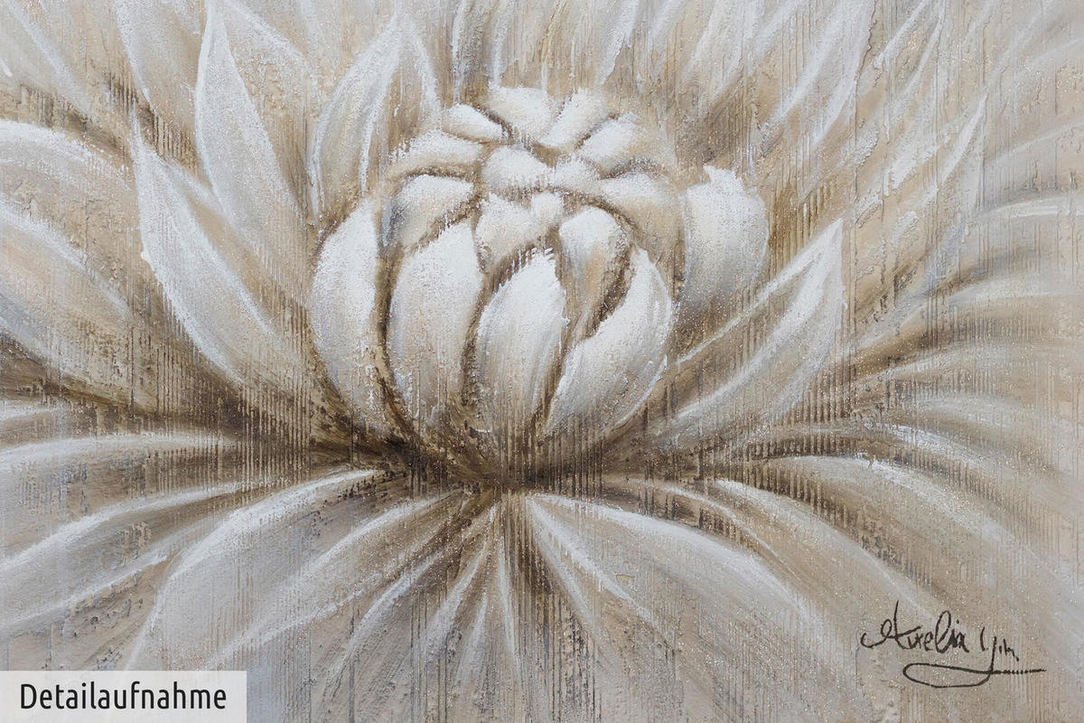 ACRYLBILD HANDGEMALT 120/60 cm - Beige, Holz/Textil (120/60cm) - KUNSTLOFT