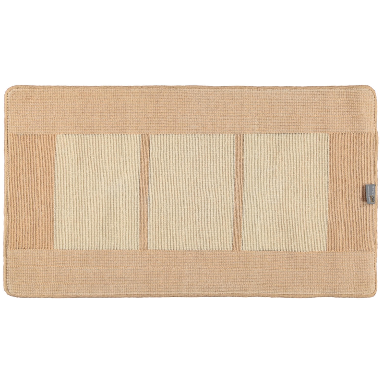 BADTEPPICH LIBERTY BEIGE-WEISS - 410 - Beige, Textil (65/115cm) - Rhomtuft