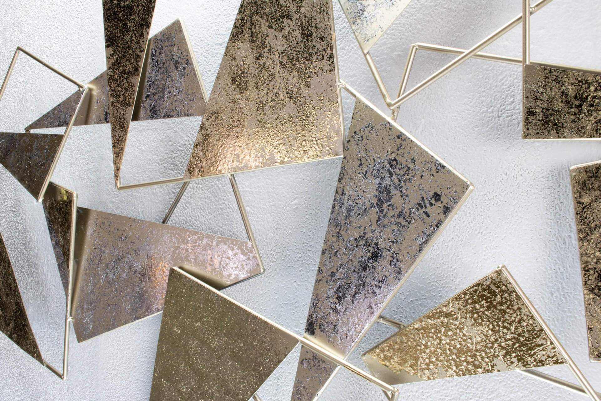 WANDDEKO Grau 100/70 cm - Braun/Grau, Metall (1.94/70/4cm) - KUNSTLOFT