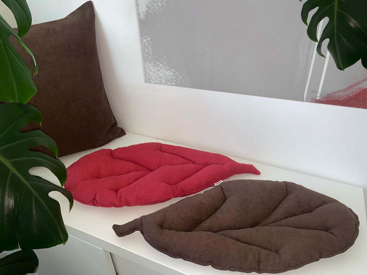 BANK-SITZKISSEN FarbTon Chenille-Haptik kaffee-braun 59/28 cm - Braun, Textil (59/28/5cm) - beties Heimtextil