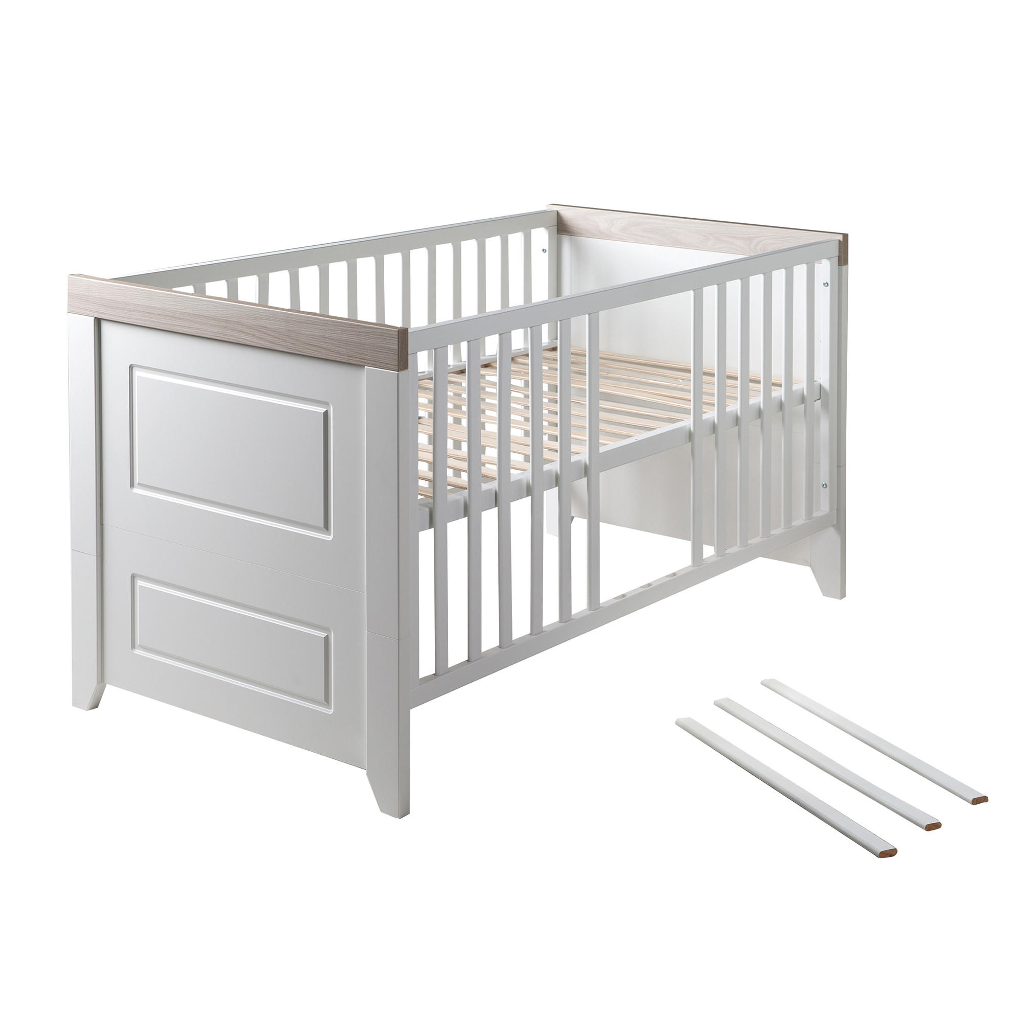 BABYZIMMER-SET Felicia I, 3-teilig - Weiß, Holzwerkstoff (76/82/144cm) - Roba