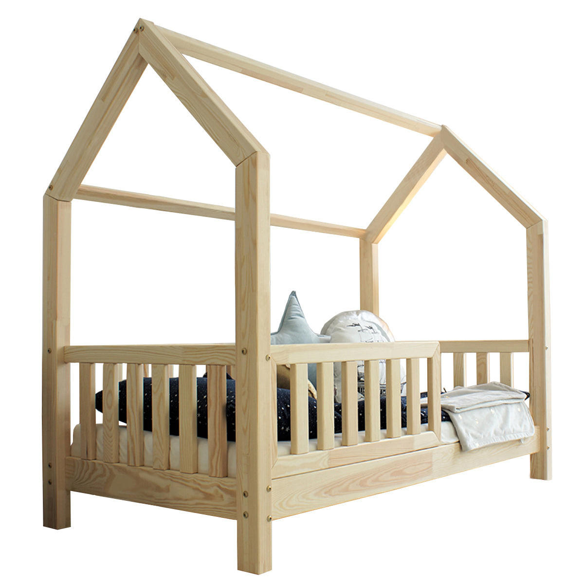 HAUSBETT 90/200 Daisy Naturholz - Braun, Holz (90/200cm) - Petits-meubles