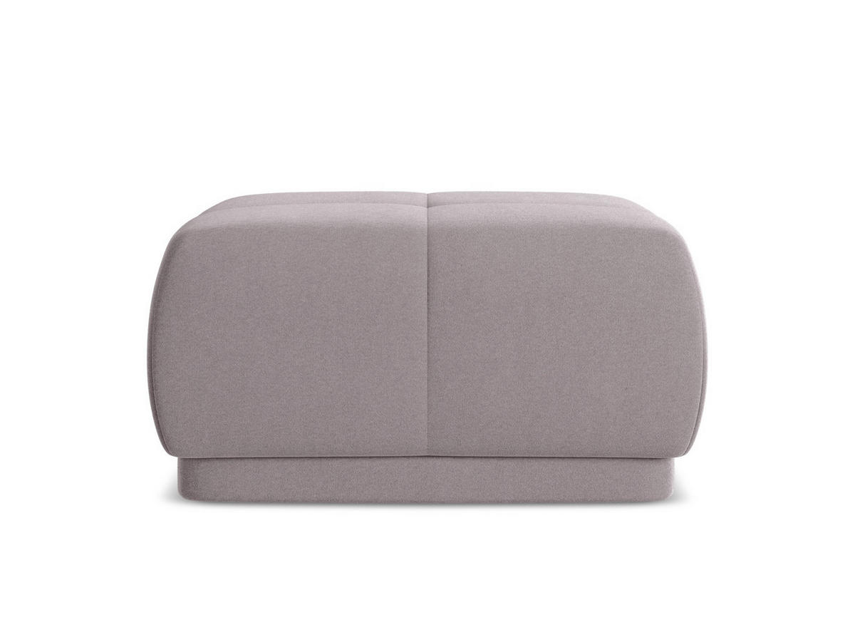 POUF Samt Stoff Violett - Lila/Flieder, Kunststoff/Textil (60/35/60cm) - Makamii