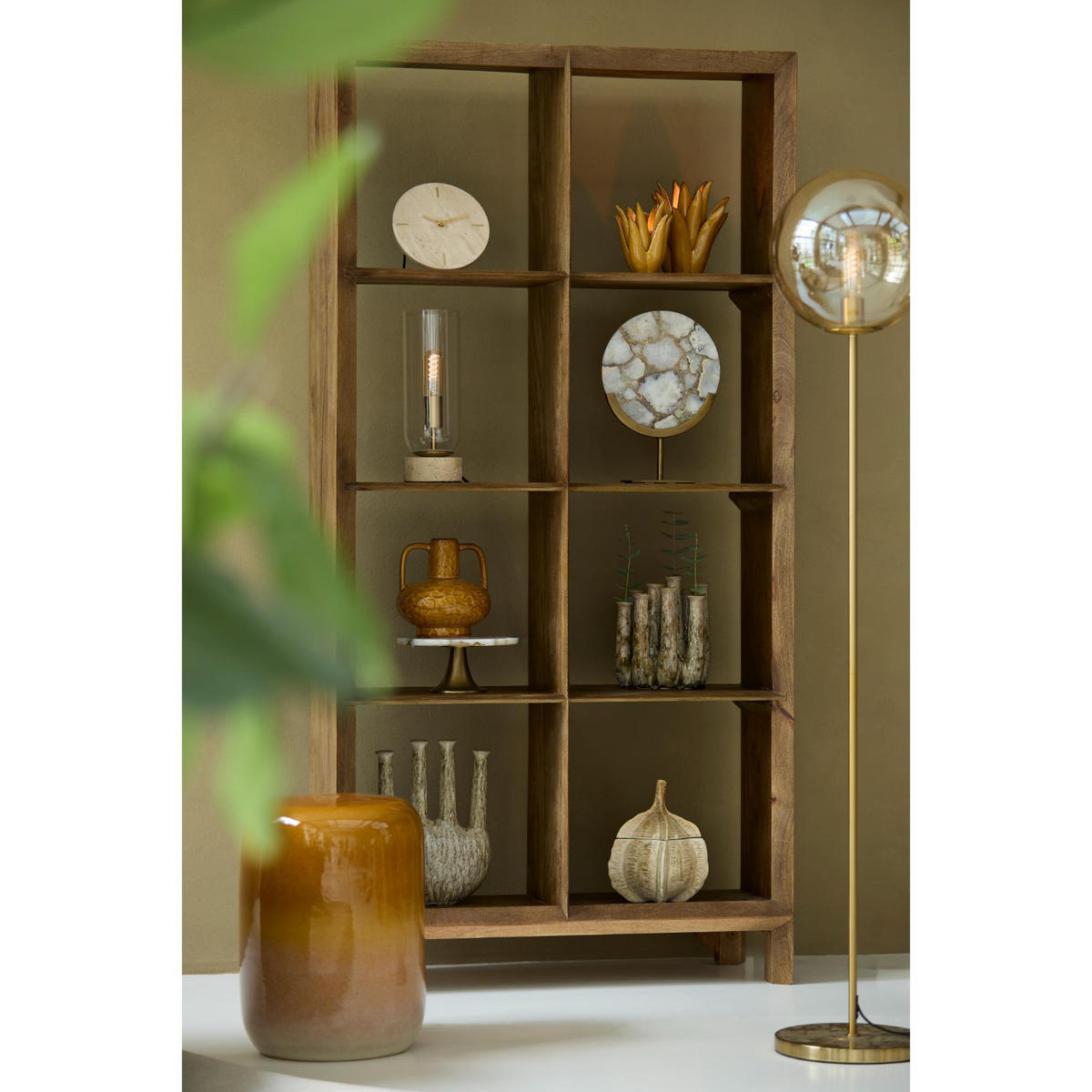 BEISTELLTISCH Franca Gelb 34/34/46.5 cm - Gelb, Keramik (34/34/46.5cm) - Light & Living