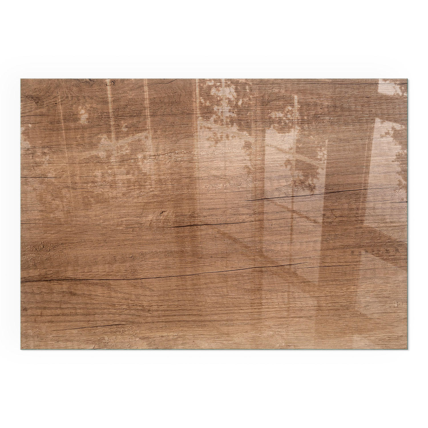 GLASPLATTE für Kamin 100x70 cm - Braun, Glas (100/70/0.4cm) - TULUP