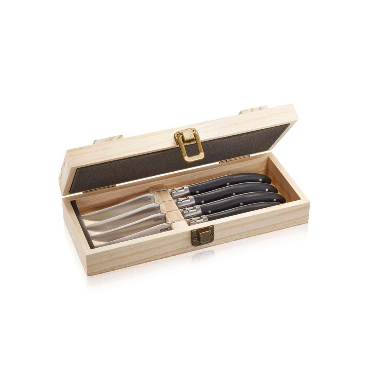 MESSERSET Schwarz 22.7/2.1/22.7 cm NPCG13940 - Schwarz, Holz