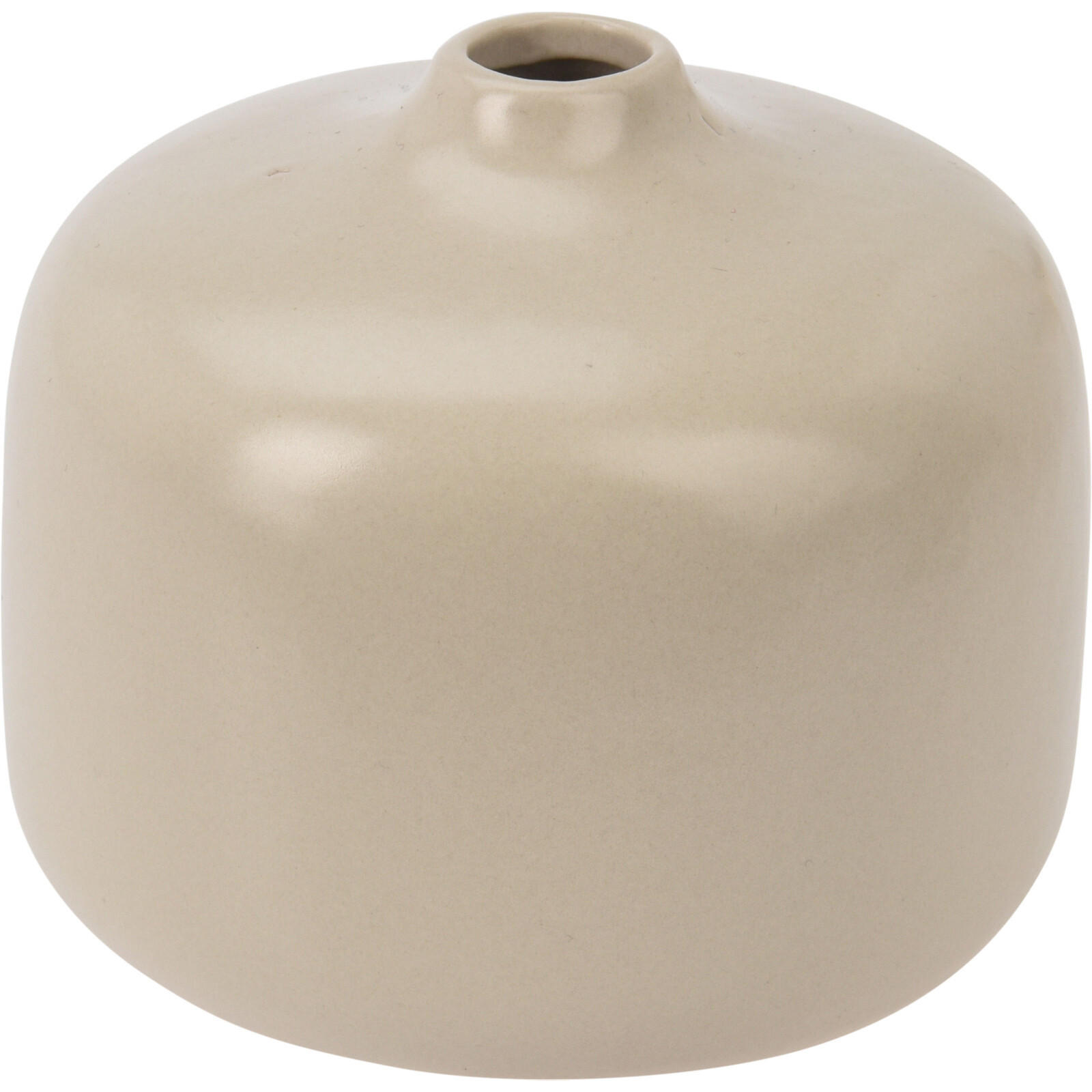 DEKOVASE Keramik H. 8,5 cm - Beige, Keramik (7.5cm) - Home Styling Collection