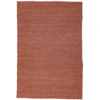 TEPPICH Kurzflor, handgewebt, GLAVEN, in Terrakotta, Bouclé-Struktur, 120 x 170 cm - Orange, Textil (120/170cm) - KADIMA DESIGN