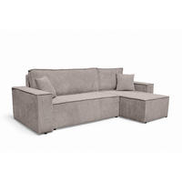 ECKSOFA Karl L mit Bettkaste und Schlaffunktion, Taupe - Taupe, Textil (244/145cm) - KS Home Concept