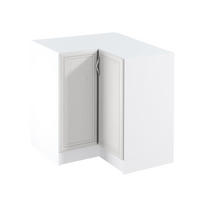ECKUNTERSCHRANK D90N – Sycylia Weiß – L-Form, Ecke voll nutzbar – Weiß / Creme - Creme/Weiß, Holzwerkstoff (79/82/79cm) - ROYAL24_MARKT
