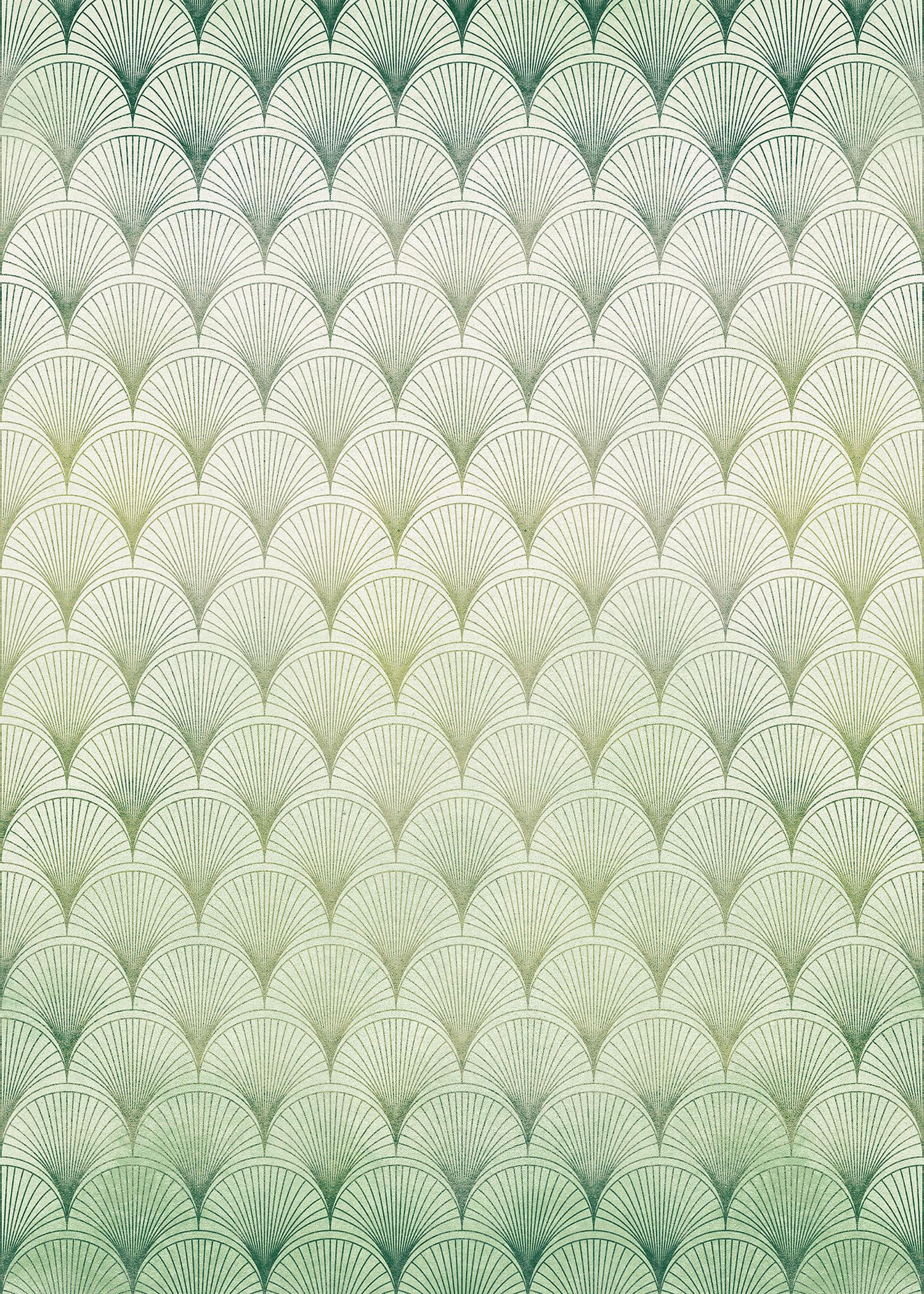 FOTOTAPETE Waage 200 x 280 cm - Grün, Papier (200/280cm) - Sanders & Sanders