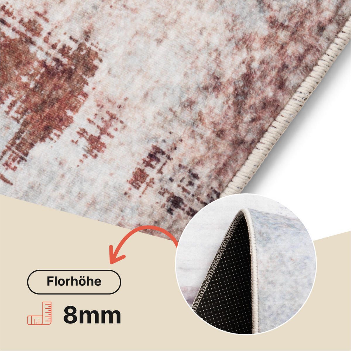 TEPPICH ASH Multicolor 200/300 cm - Multicolor, Textil (200/300cm) - Tapiso