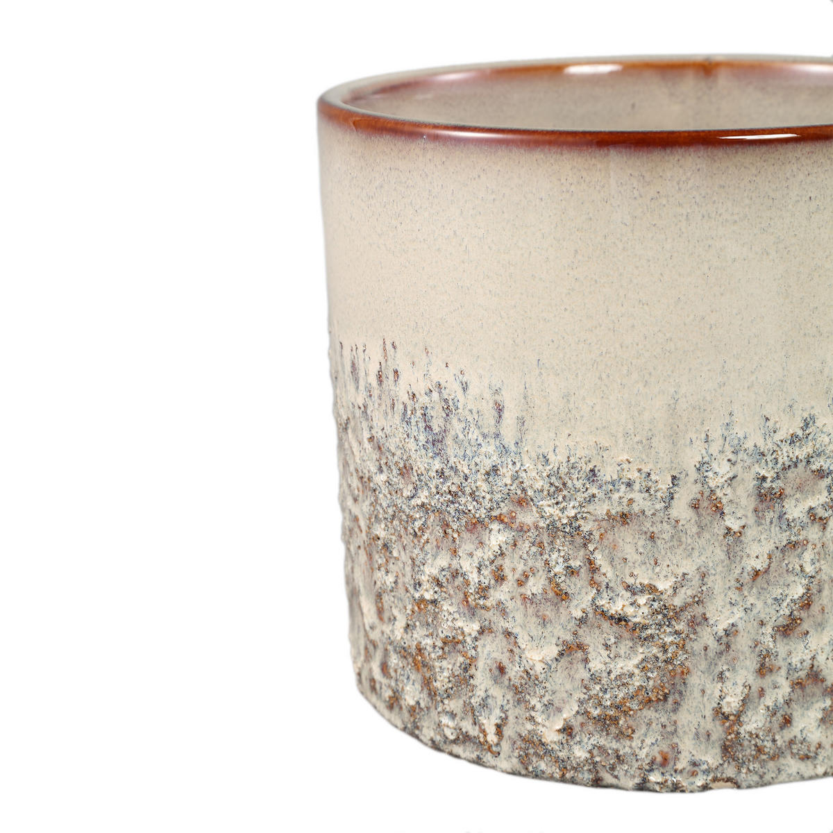 TOPF Mary Beige 17/17/15.5cm - Beige, Keramik (15.5cm) - PTMD Collection