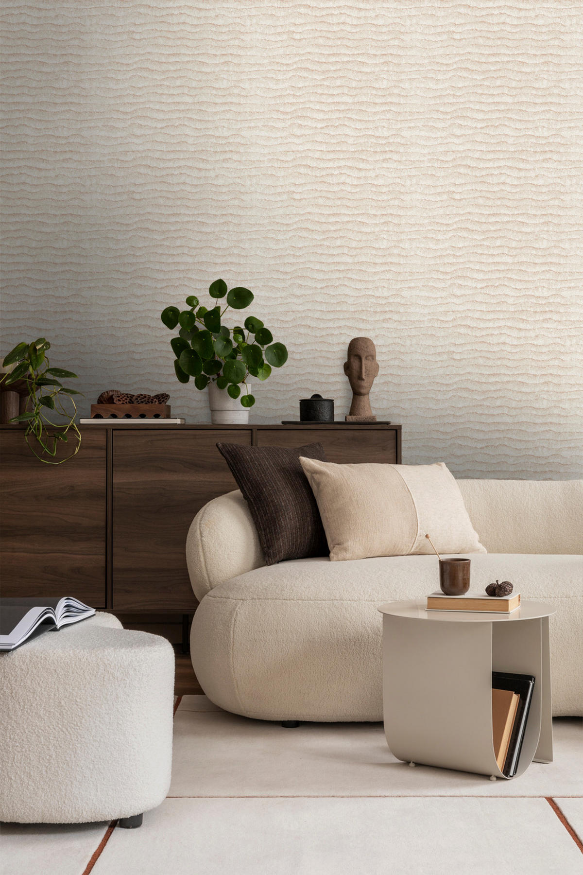 TAPETE Uni 53 cm x 10 m - Beige, Papier (53/1000cm) - Sanders & Sanders