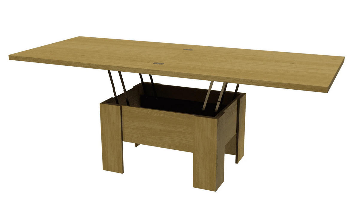 TISCH LONG - Honigeiche, Holzwerkstoff (80/100/53cm) - Meblini