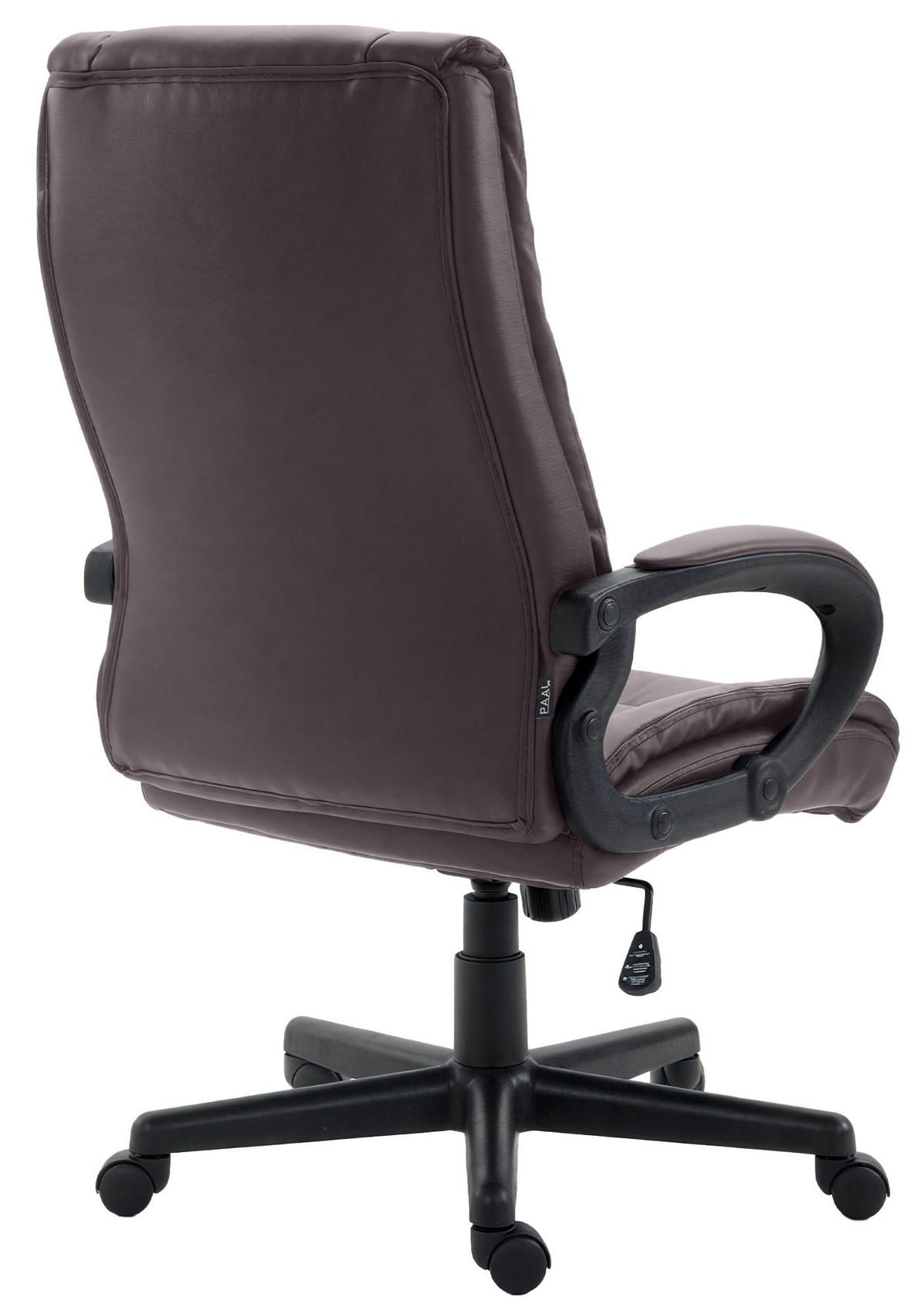 CHEFSESSEL Lederlook Braun - Schwarz/Braun, Kunststoff/Textil (66/106/70cm) - CLP