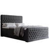 BOXBETT 160x200 cm mit Topper - Anthrazit, Holzwerkstoff/Textil (160/200cm) - Idohome