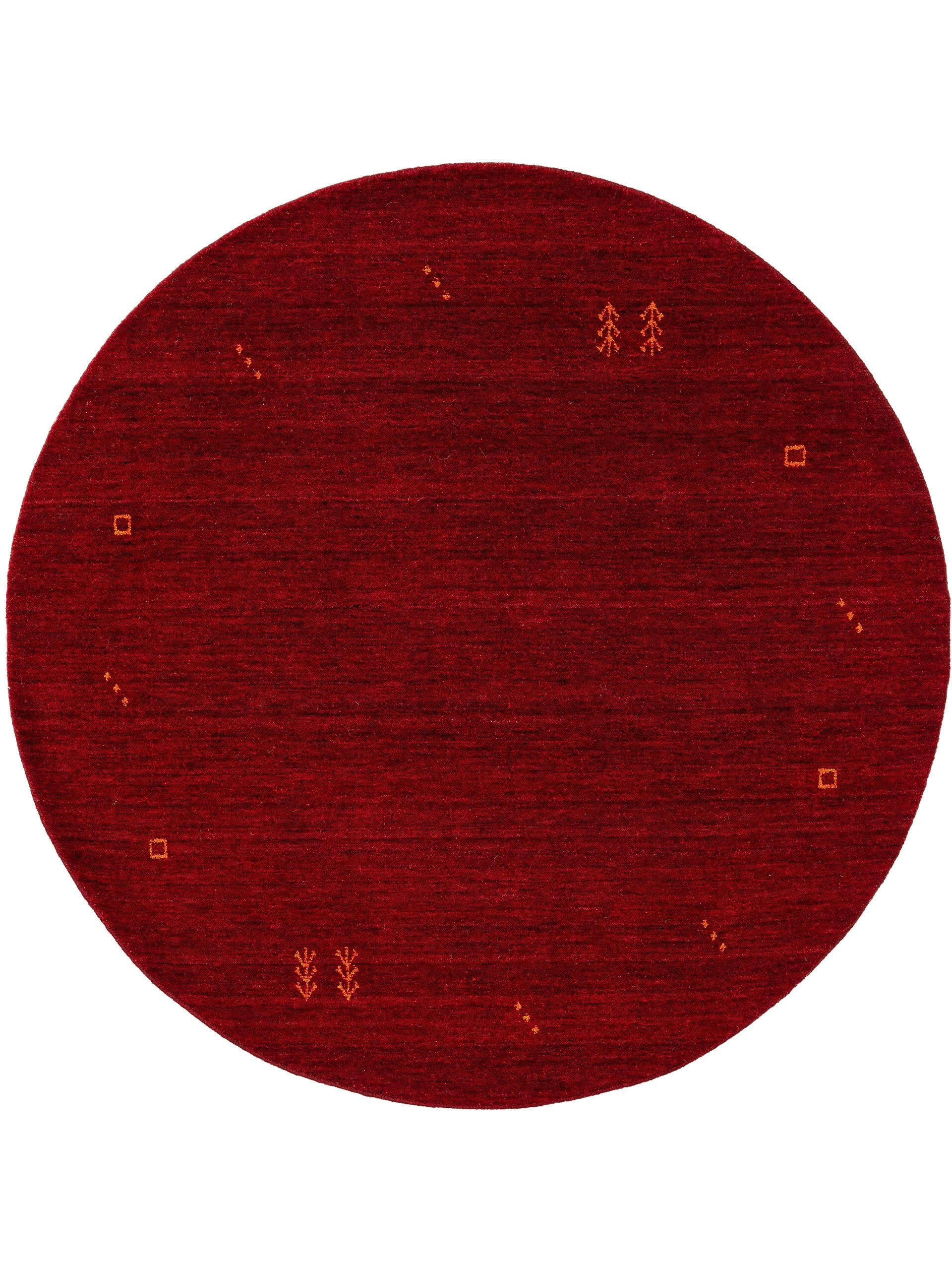 WOLLTEPPICH rund Jamal Rot ø 160 cm rund - Rot, Textil (160/160cm) - benuta Nest