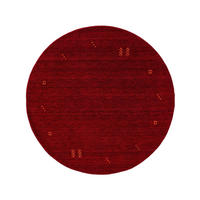 WOLLTEPPICH rund Jamal Rot ø 160 cm rund - Rot, Textil (160/160cm) - benuta Nest