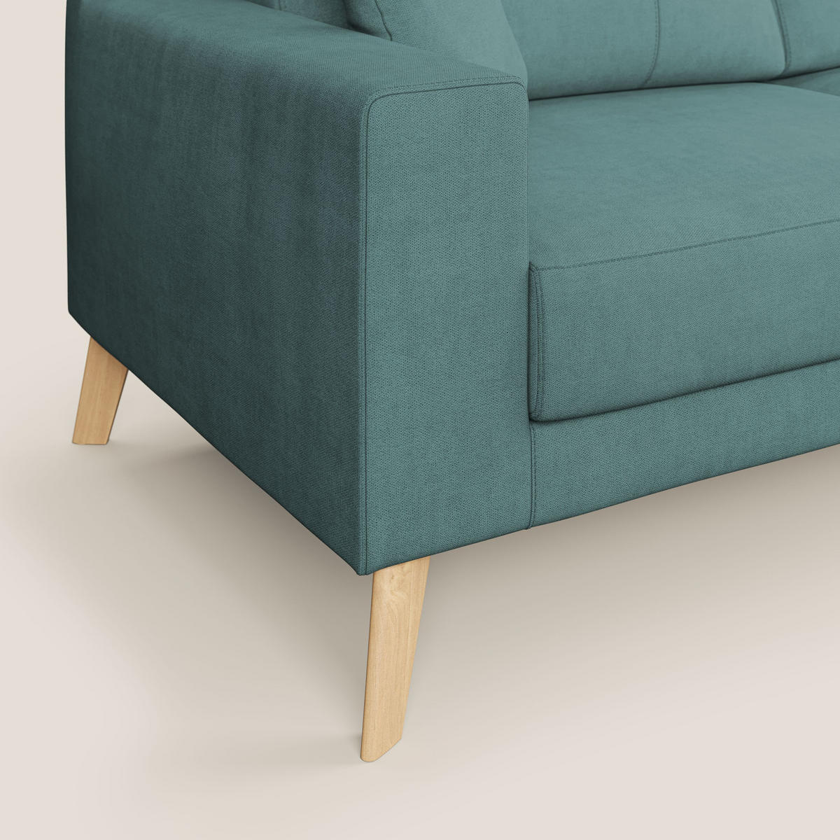 LINEARSOFA Danish - Petrol, Textil (186/95/91cm) - Divani.store
