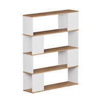 RAUMTEILER Eneos Weiß/Goldkraft Eiche 100 x 124.5 cm - Eiche Wotan/Weiß, Holzwerkstoff (100/124.5/24cm) - Vicco