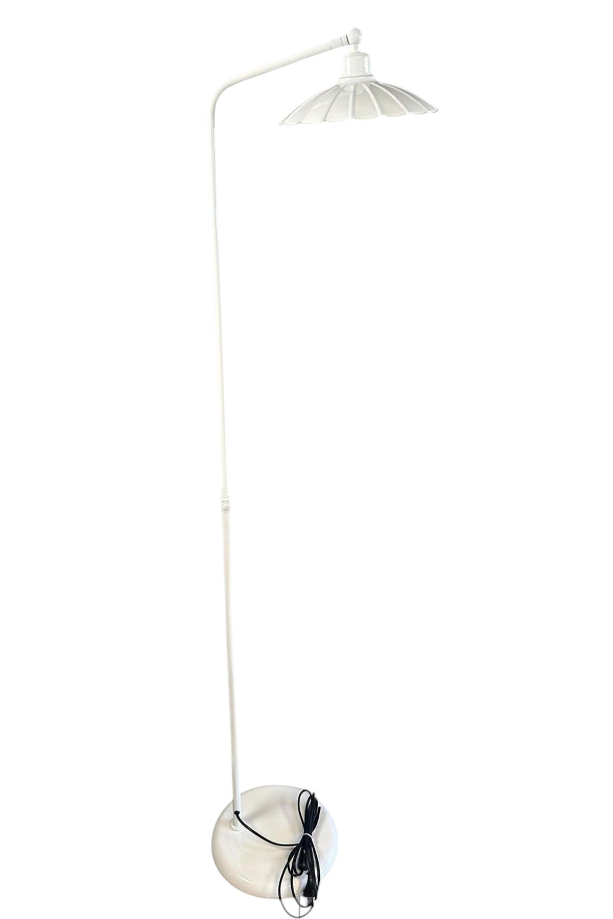 STEHLAMPE Falen 180 Cm - Weiß, Metall (35/35/180cm) - Bamyum