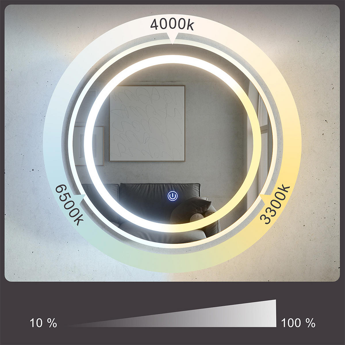 KOUPELNOVÁ ZRCADLOVÁ SKŘÍŇKA Silva Bílá 50 x 50 cm s 5 úložnými prostory - bílá, sklo (50/50/13cm) - Vicco