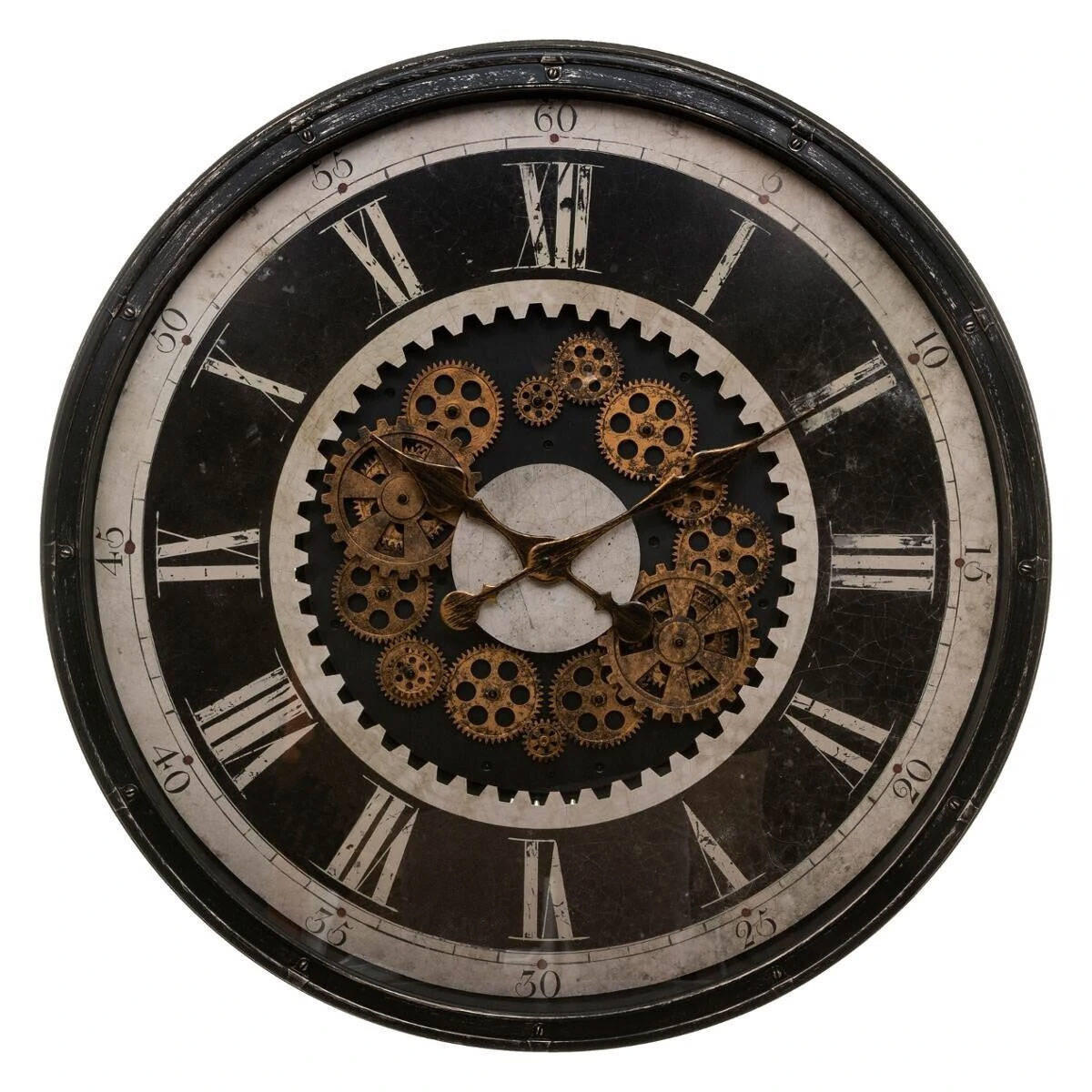 Atmosphera Createur d´interieur Wanduhr Schwarz 76x8.5x76 cm
