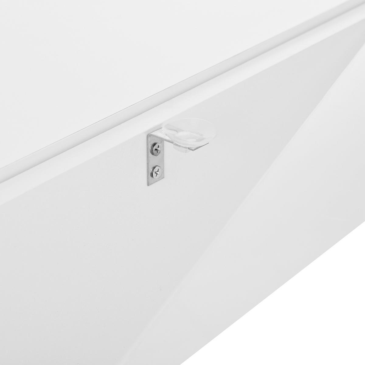 COUCHTISCH höhenverstellbar mit 16-farbiger Beleuchtung in Weiß - Weiß, Holzwerkstoff (70/67/57cm) - OKWISH