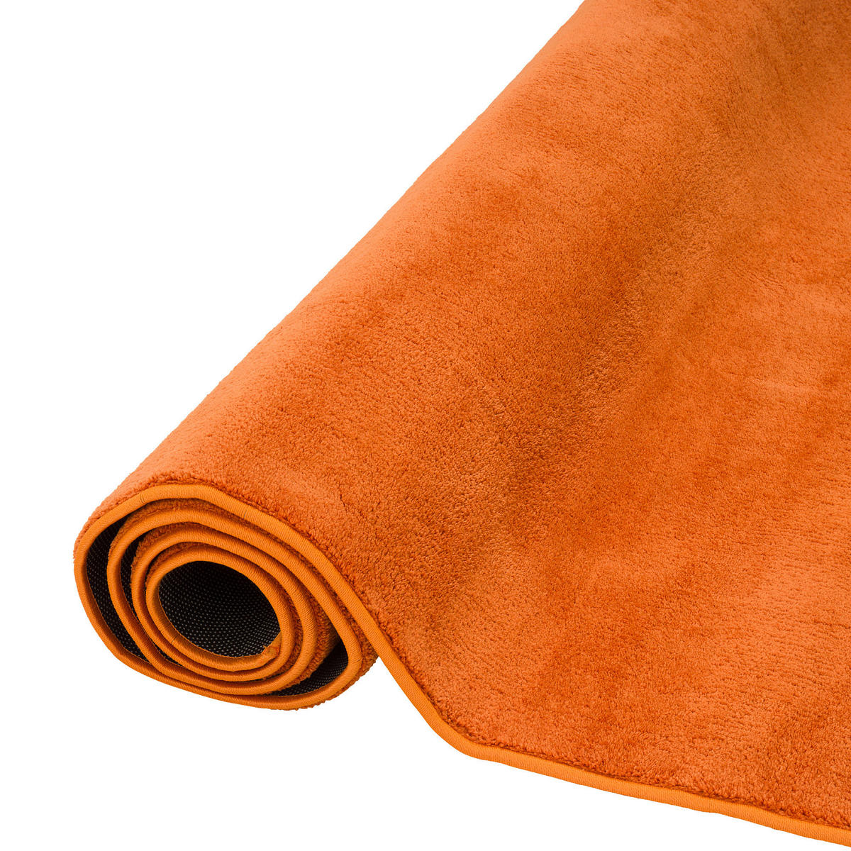 LUXUS SUPER SOFT HOCHFLOR LANGFLOR TEPPICH DELUXE - Orange, Textil (100/100cm) - Snapstyle