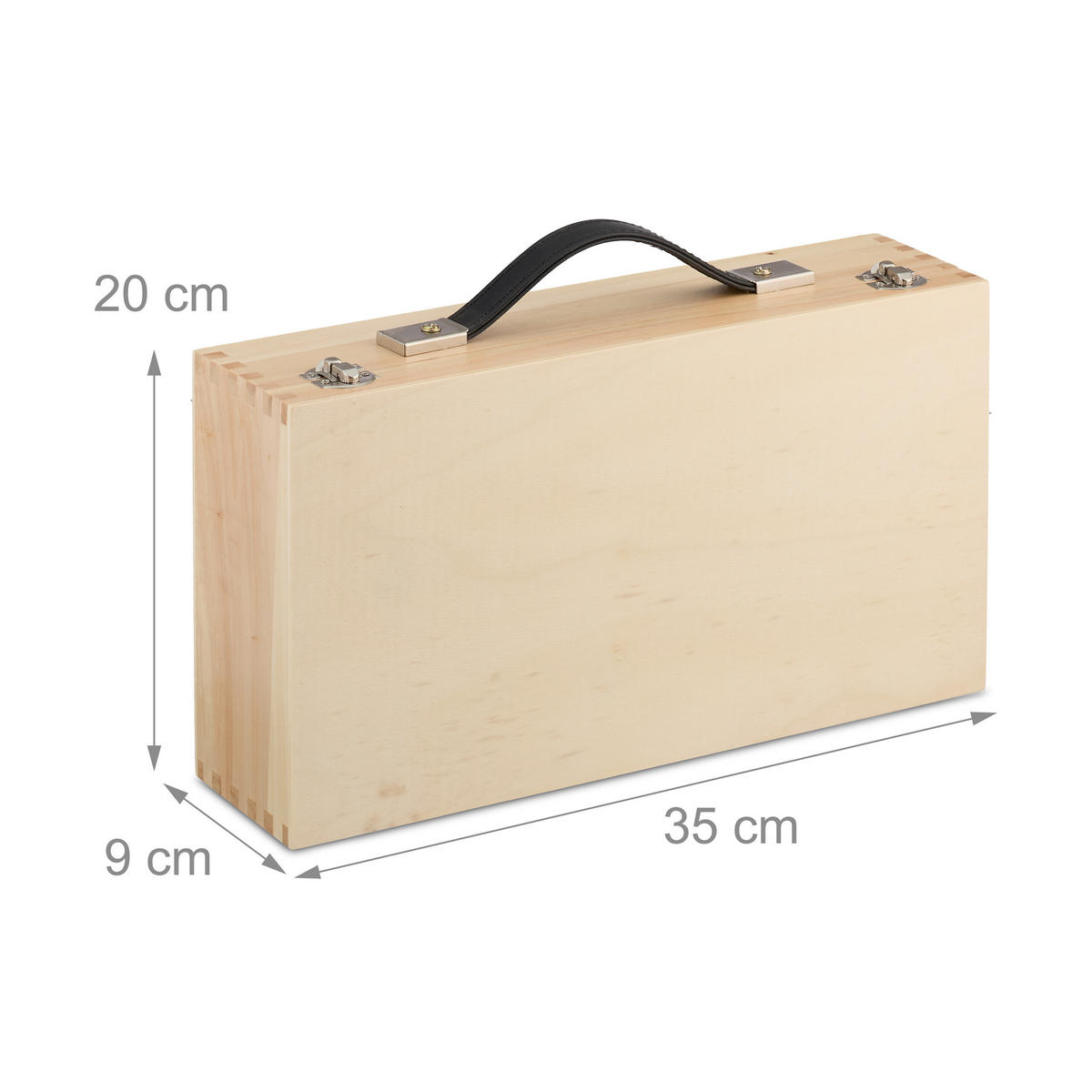 BOULE-KUGELN - Multicolor, Holz/Textil (35/9cm) - Relaxdays