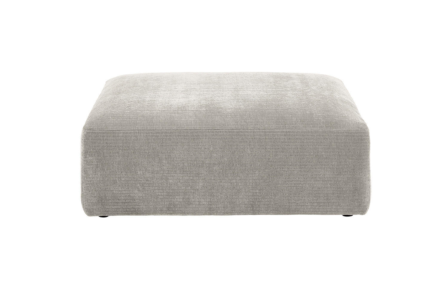 SOFA SITZELEMENT SEPHI Silber Cord - Silberfarben/Schwarz, Kunststoff/Textil (107/39/82cm) - KAWOLA