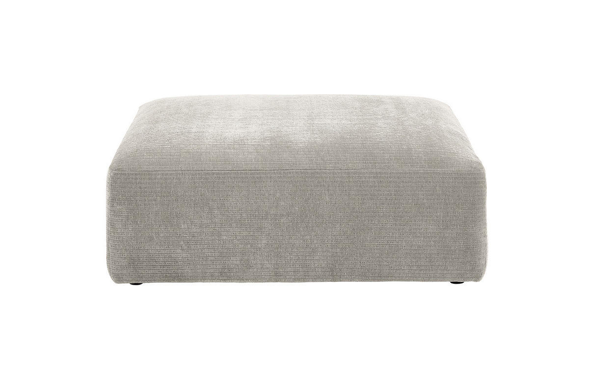 SOFA SITZELEMENT SEPHI Silber Cord - Silberfarben/Schwarz, Kunststoff/Textil (107/39/82cm) - KAWOLA