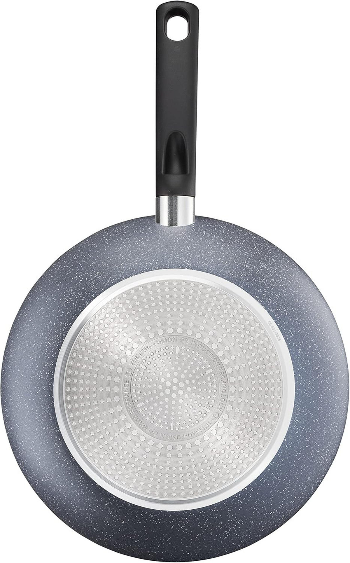 WOKPFANNE – Natural On G28019 28 cm, Antihaft, Wok Induktion - Grau, Keramik/Metall (28cm) - Tefal