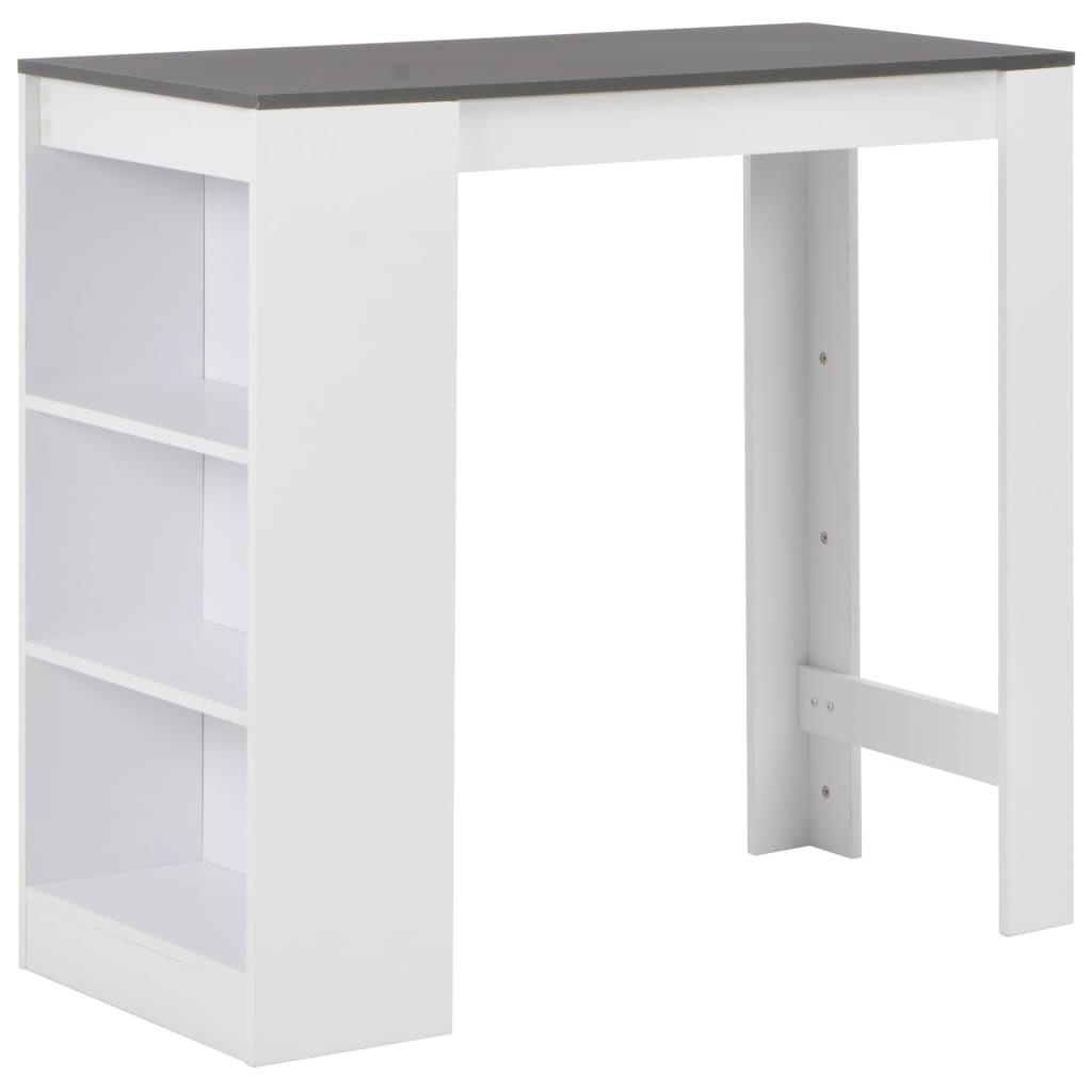 vidaXL Bartisch Weiß 50x103x110 cm