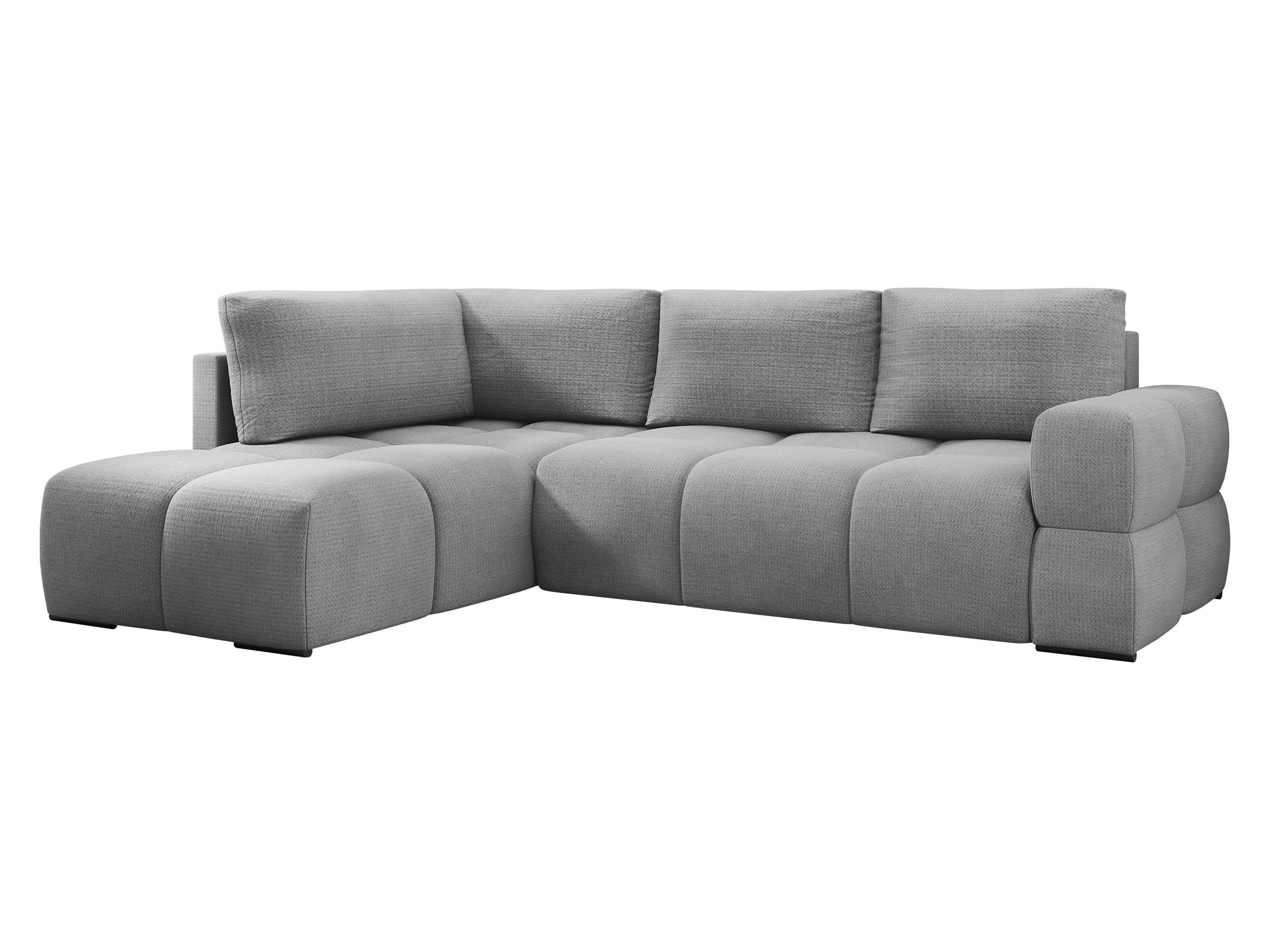 ECKSOFA Taremi - Schwarz/Grau, Holz/Kunststoff (267/185cm) - MIRJAN24