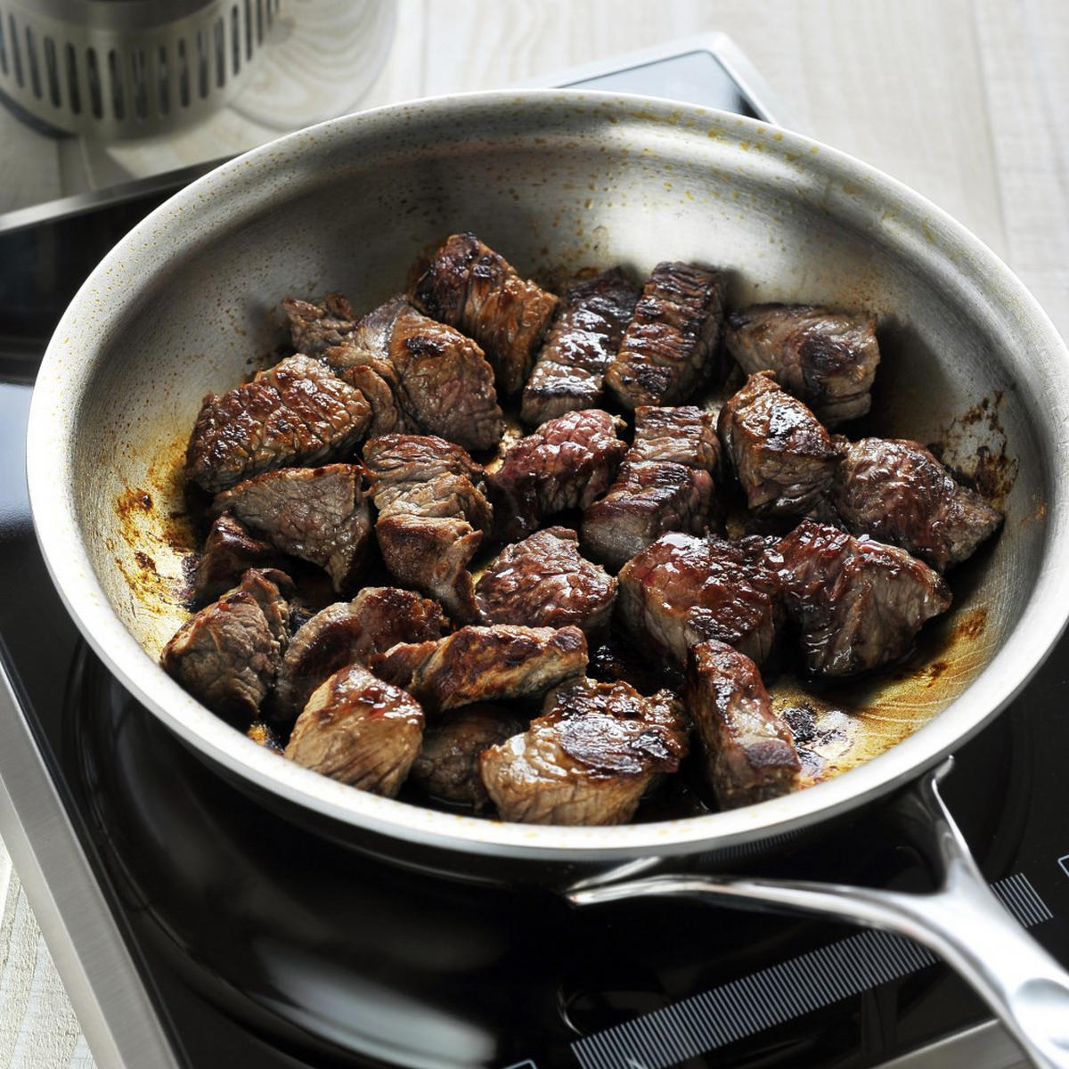 BRATPFANNE Proline 7 ø 20 cm - Silberfarben, Metall (20cm) - Demeyere