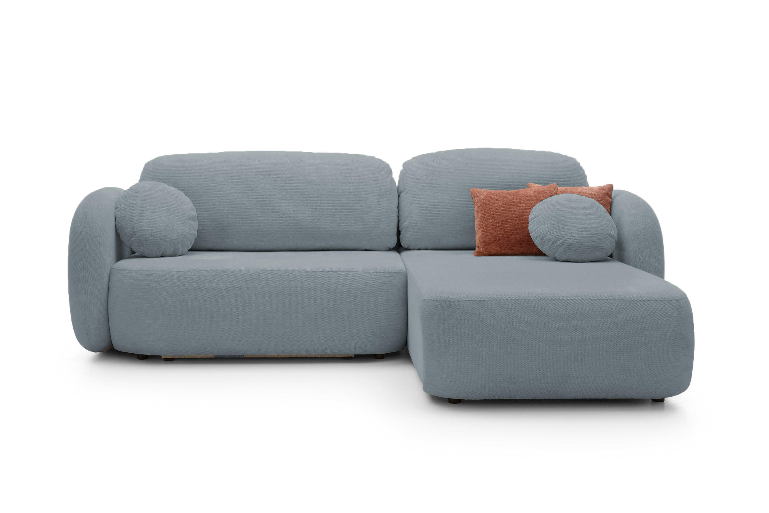 Thumbnail - DomoHome Ecksofa, Blaugrau, Textil, Rechteckig, 248x174 cm, Wohnzimmer, Sofas & Couches, Wohnlandschaften, Ecksofas