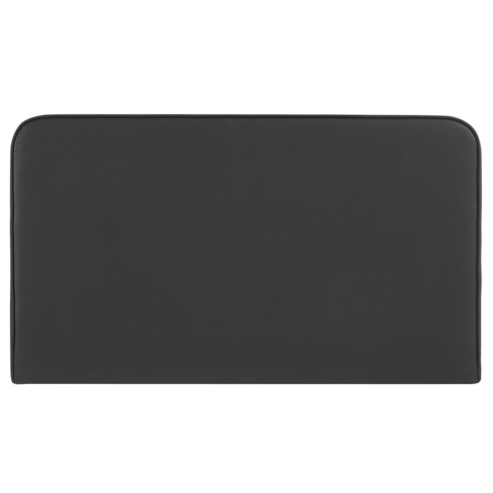 KOPFTEIL NAOFE 120X190 CM - Schwarz, Textil (120/68/6cm) - IDIMEX