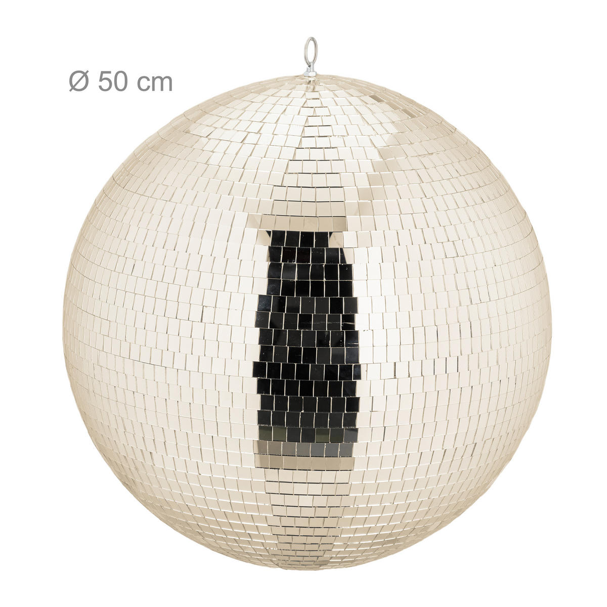 DISCOKUGEL - Beige, Glas/Textil (50/50/50cm) - Relaxdays