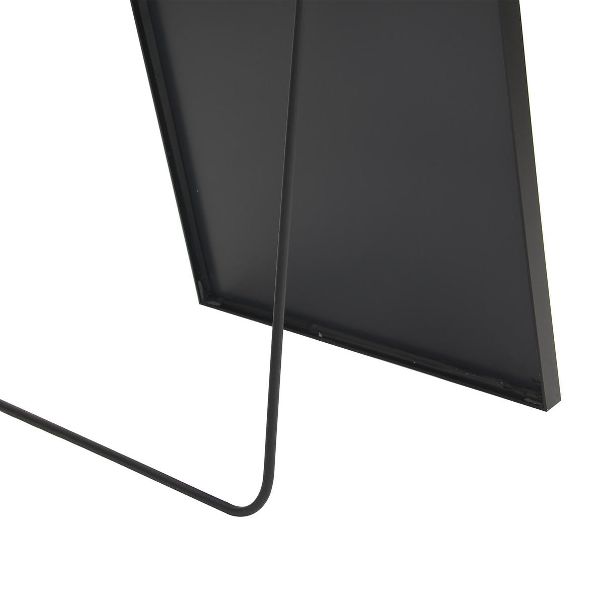 STANDSPIEGEL 162x53 cm, Ganzkörperspiegel mit Aluminiumrahmen, für Schlafzimmer - Schwarz, Metall (4/169/59cm) - PARAFTA HOME