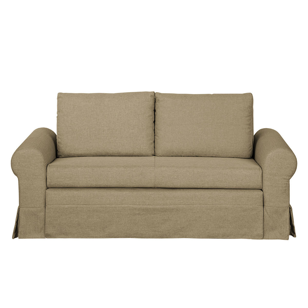 SCHLAFSOFA mit Husse - Beige, Textil (185/90/90cm) - home24