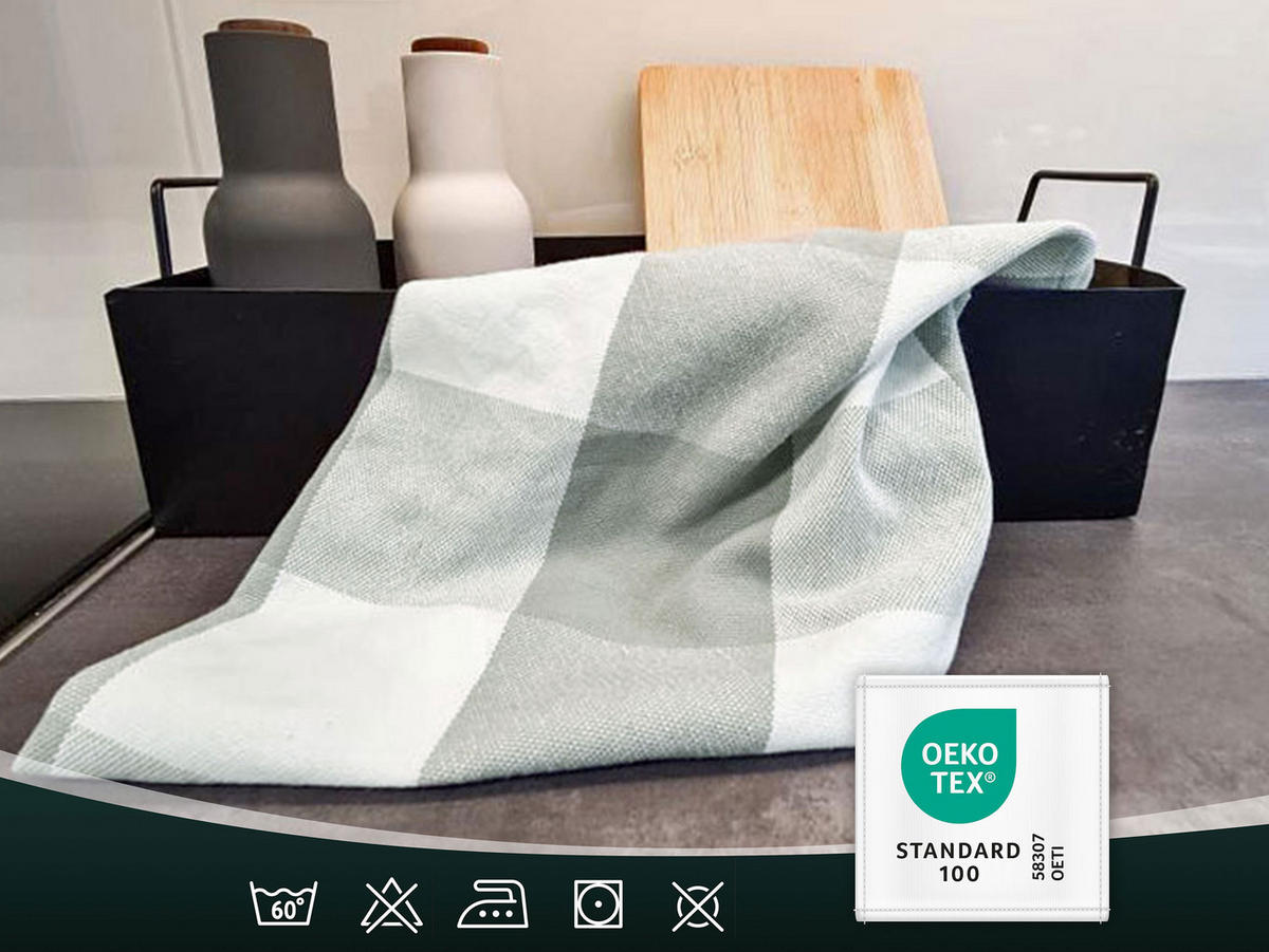 GESCHIRRTÜCHER, 5er-Set, 50x70 cm, 100% Baumwolle, Grau - Grau, Textil (50/70cm) - Zollner