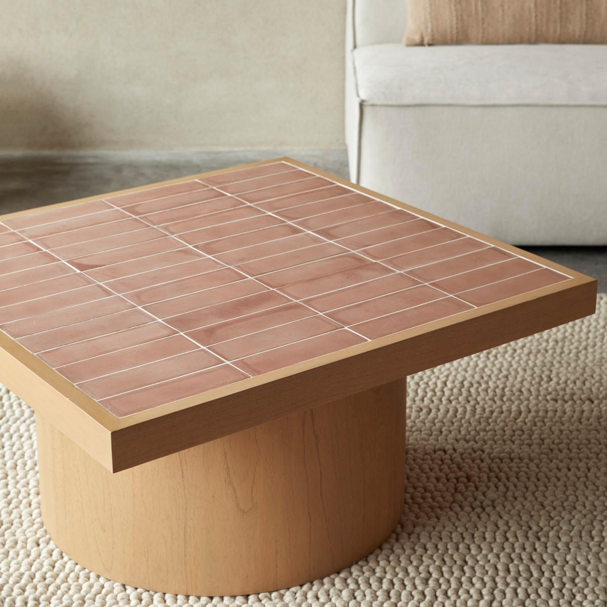 COUCHTISCH Karel Natur aus Mindiholz - Naturfarben, Holz (83/85/42cm) - Tikamoon