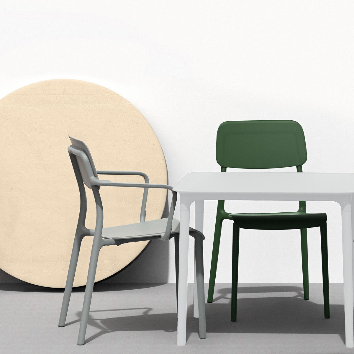 GARTENMÖBEL-SET GALIO, 8-tlg - Weiß, Kunststoff - KONSIMO®