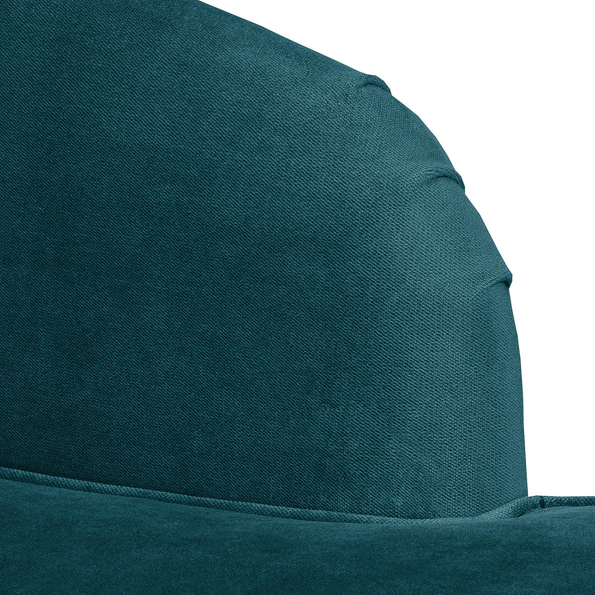 RECAMIERE - Petrol, Holz/Textil (165/77/82cm) - home24