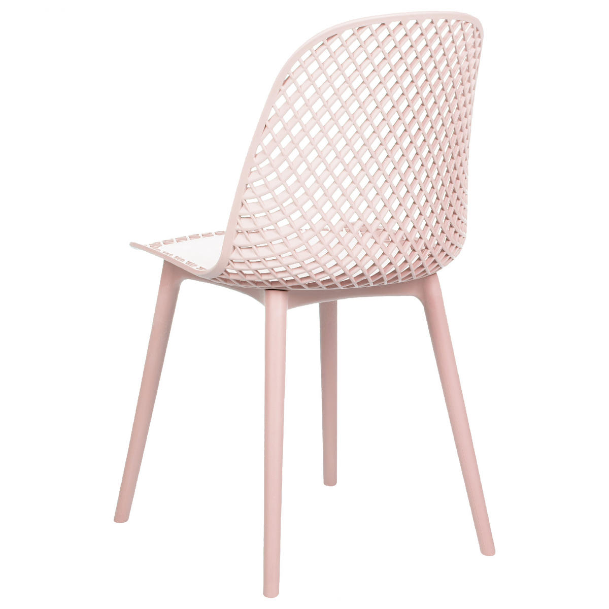 ÉTKEZŐSZÉK 4 darabos Szett Műanyag Rózsaszín Emory - pink, műanyag (45/81/52cm) - Beliani